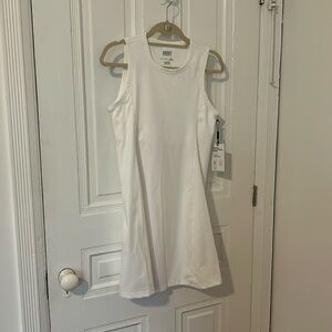 NWT DKNY Sport White Tennis Dress with Built in Bra, Size S
